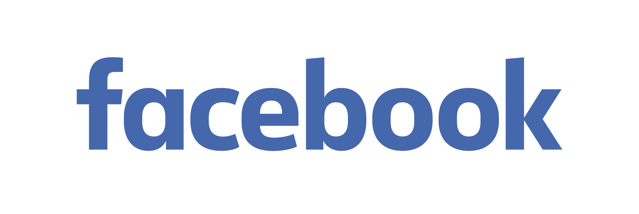 A blue facebook logo is shown on the screen.